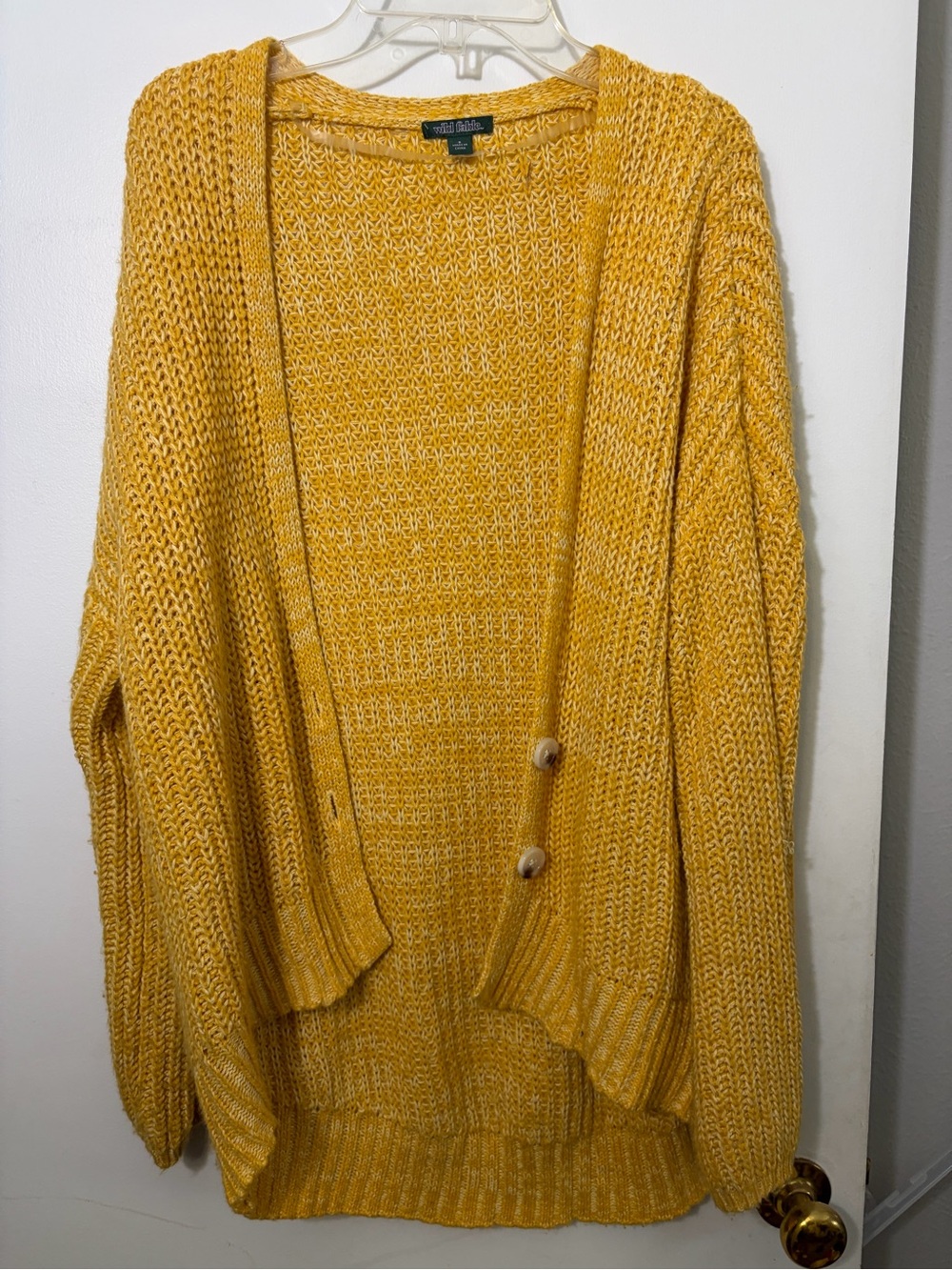 Women’s Wild fable yellow cardigan small